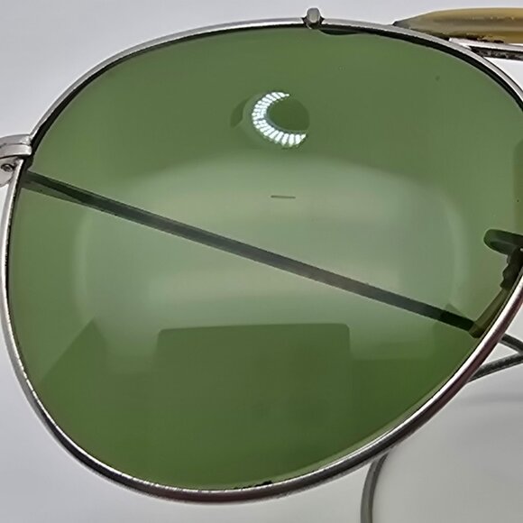 Rochester Optical R.O.C. AN6531 Ful-Vue 12 Nickel Plated WWII Aviator Sunglasses - Picture 16 of 16